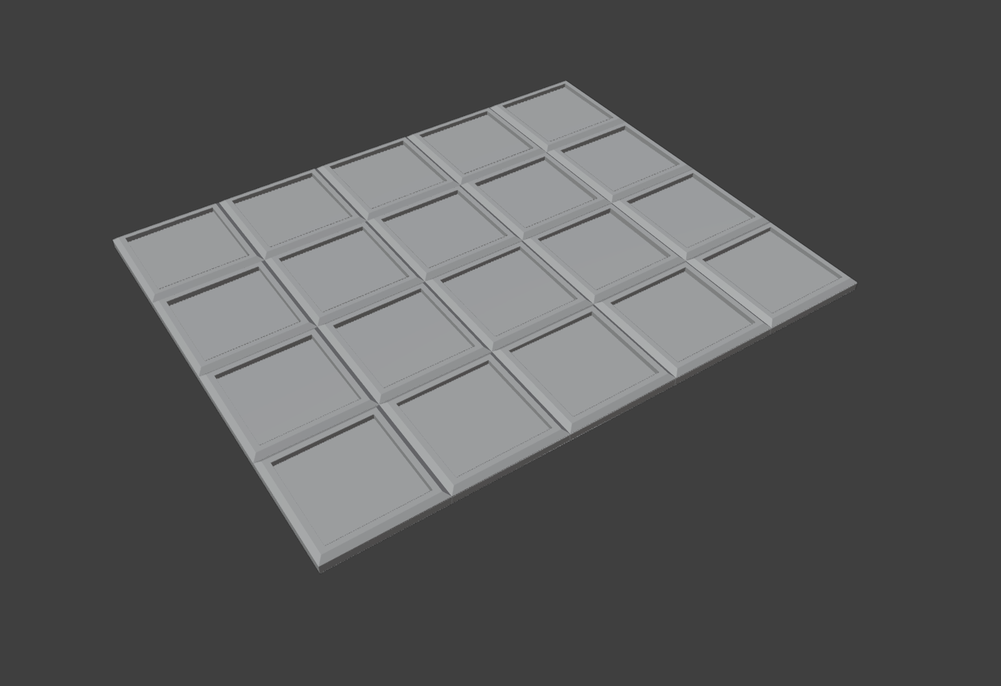20mm square to 25mm Old World Conversion movement tray 5x4